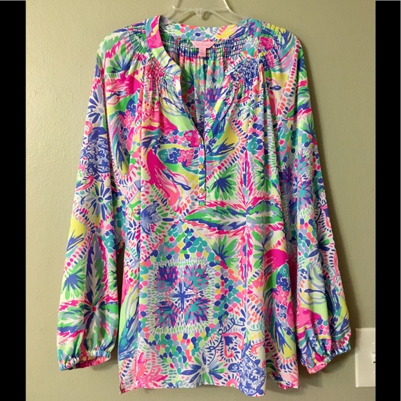 Lilly Pulitzer Tops - Elsa Top in Dancing on the Deck Size XL
